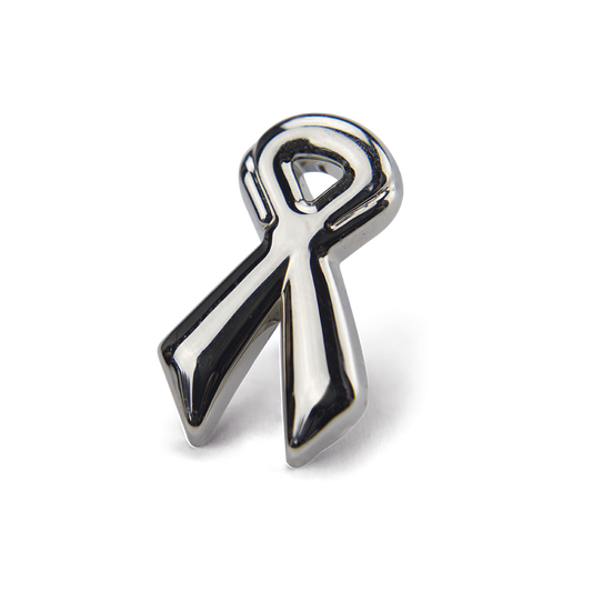 Silver Ribbon Pin