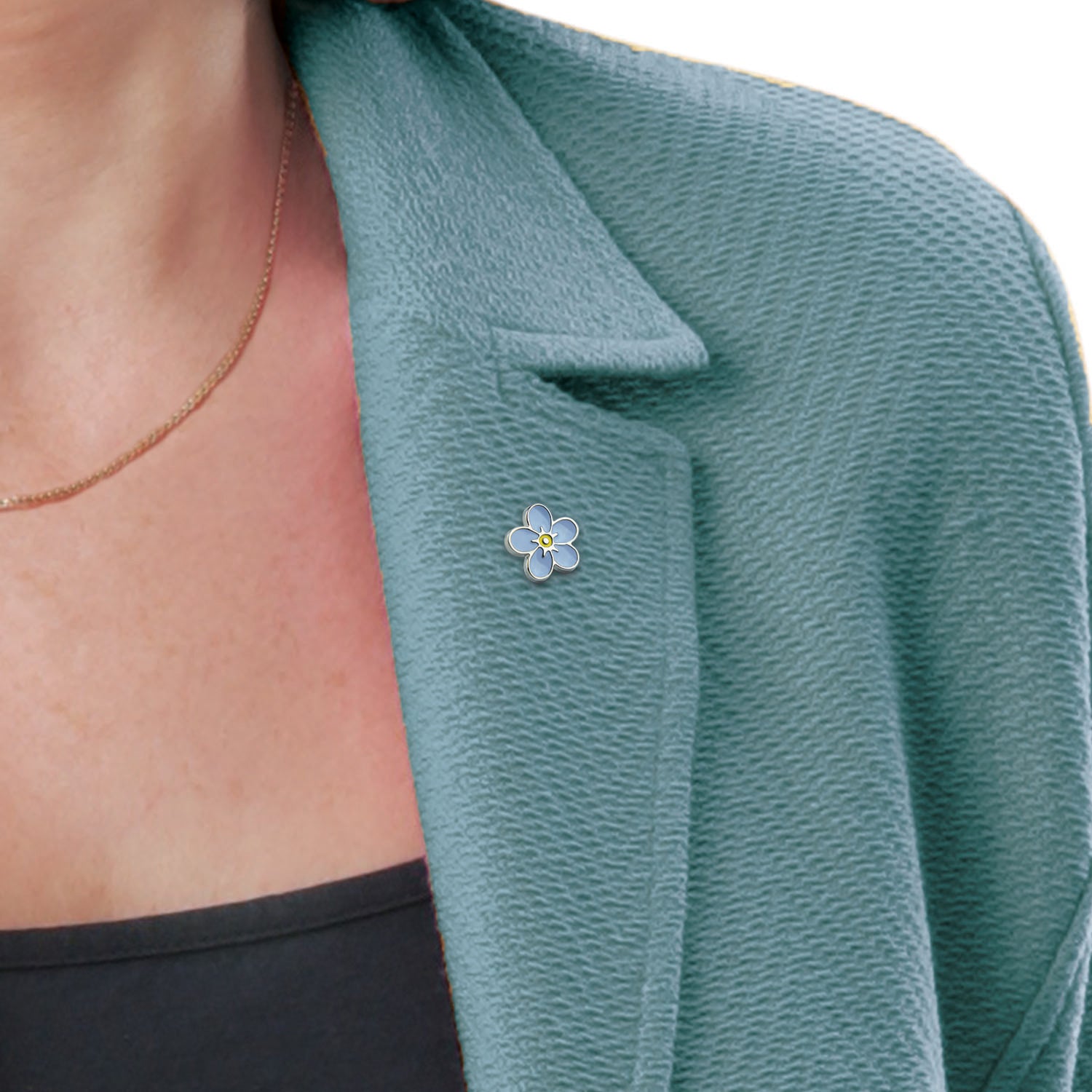 Forget-Me-Not Flower Pin – In Memory Pins