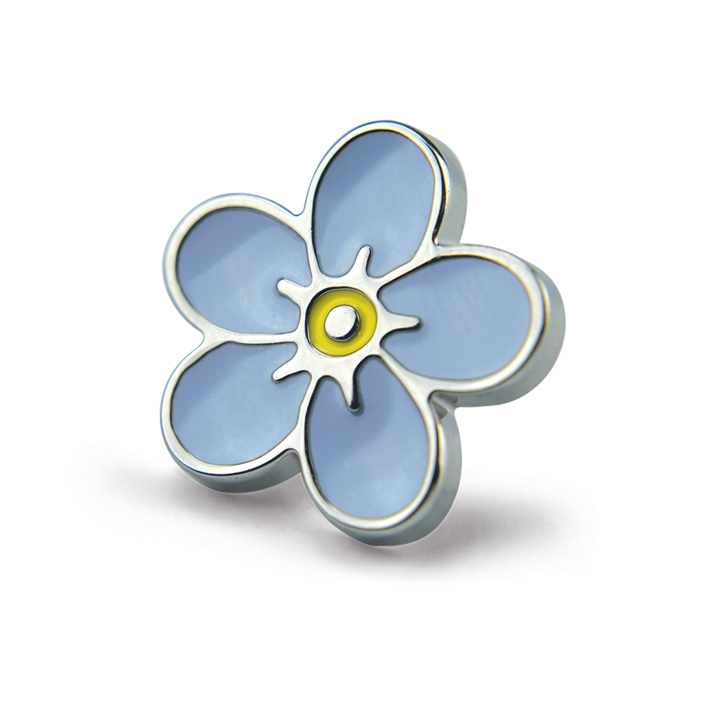 Forget-Me-Not Flower Pin – In Memory Pins