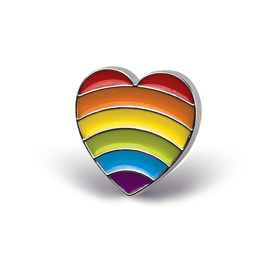 Rainbow Heart Pin