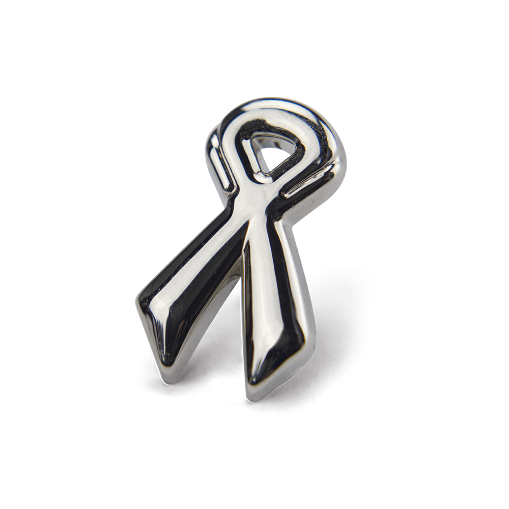 Silver Ribbon Pin